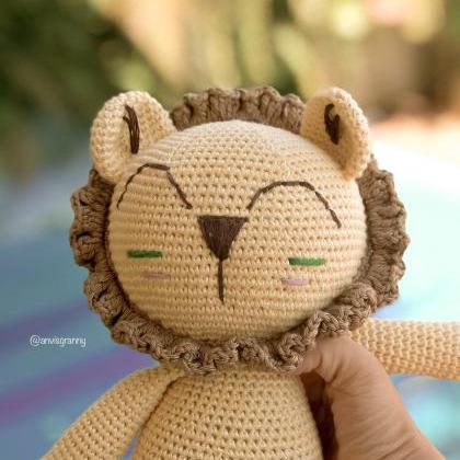 Crochet pattern, Tribal lion amigur..