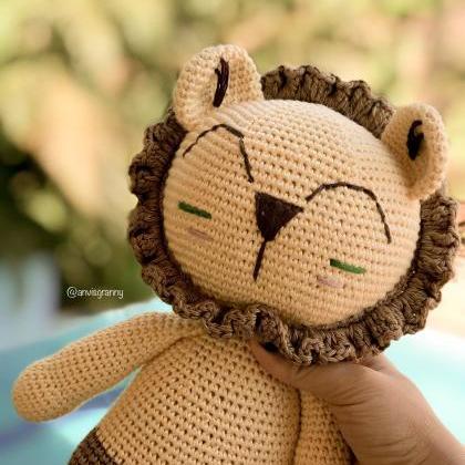 Crochet pattern, Tribal lion amigur..