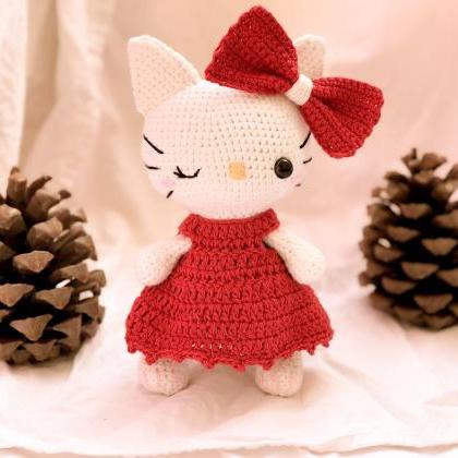 PDF crochet pattern, Chubby Kitty c..