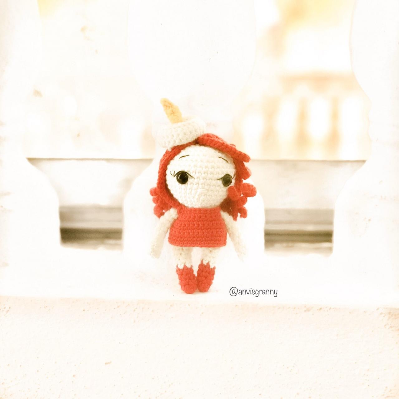 Amigurumi Pattern #p16 - Liz The Candle Spirit Doll| Handmade Christmas Toy- Instant Download Crochet Tutorial Pdf (english)