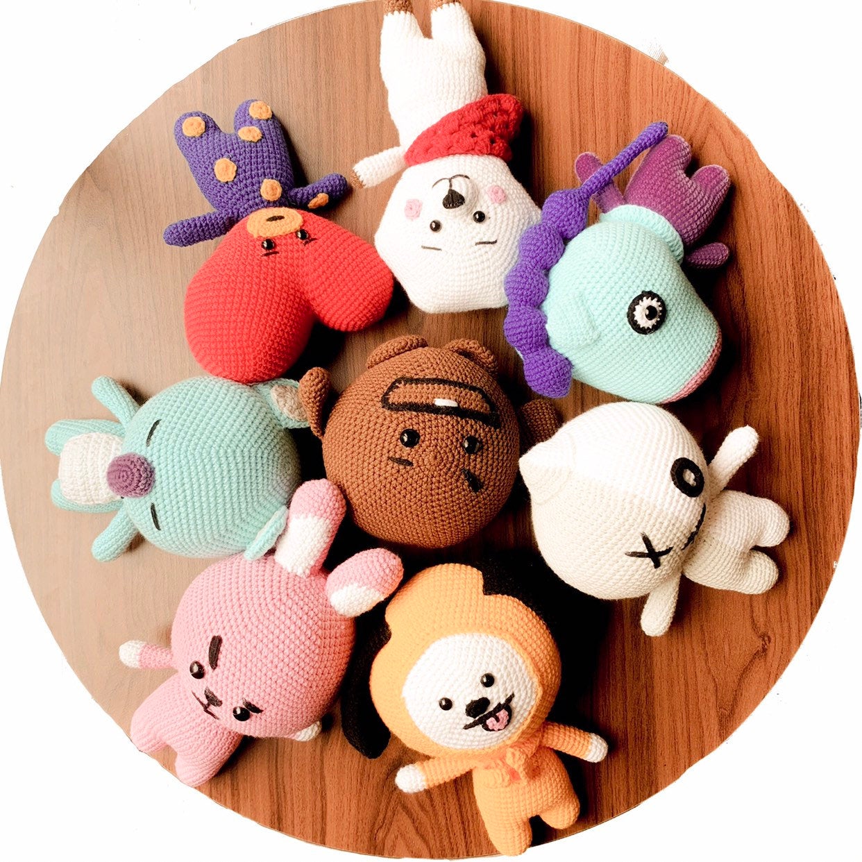 8in1 BT21 Crochet Pattern, BTS Bangtan Army Korean Band Amigurumi